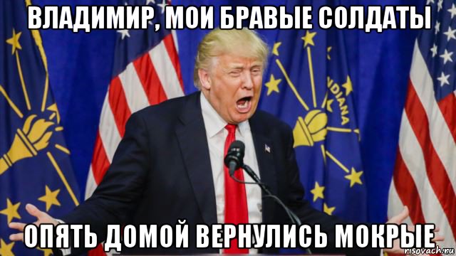 владимир, мои бравые солдаты опять домой вернулись мокрые
