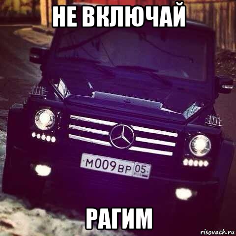 не включай рагим