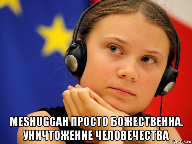  meshuggah просто божественна. уничтожение человечества, Мем Greta Thunberg