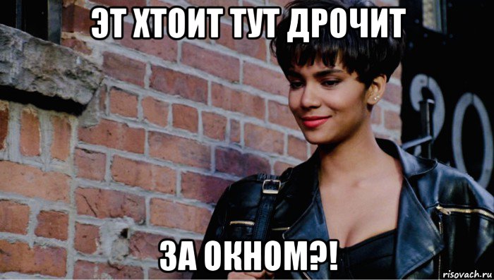эт хтоит тут дрочит за окном?!, Мем Halley Berry