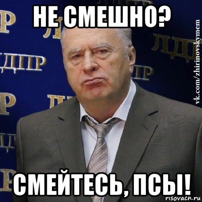 не смешно? смейтесь, псы!, Мем Хватит это терпеть (Жириновский)