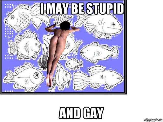 i may be stupid and gay, Мем К рыбам