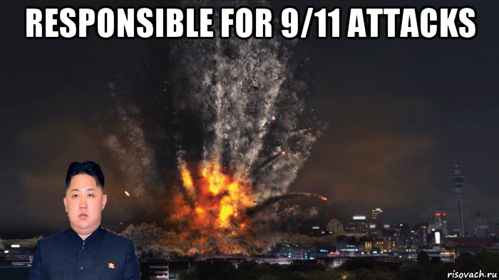 responsible for 9/11 attacks , Мем ким чен ын