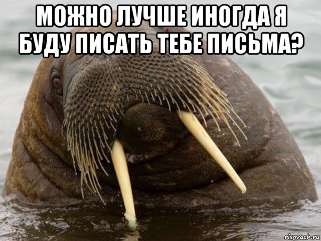 можно лучше иногда я буду писать тебе письма? 