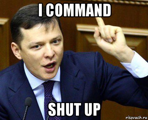 i command shut up