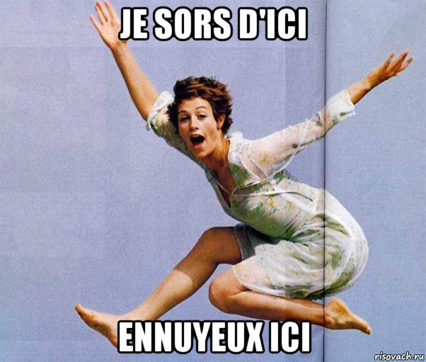 je sors d'ici ennuyeux ici, Мем Сесиль Де Франс