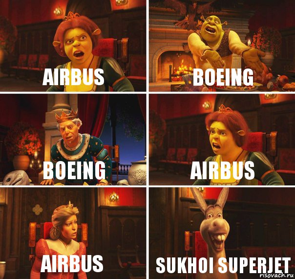 AIRBUS BOEING BOEING AIRBUS AIRBUS Sukhoi SUPERJET