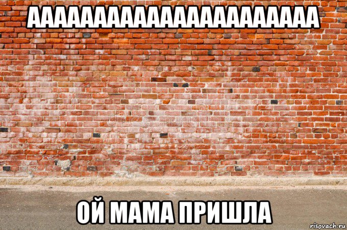 аааааааааааааааааааааа ой мама пришла, Мем Стена