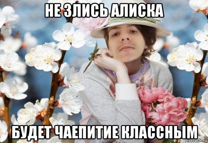 не злись алиска будет чаепитие классным, Мем СВЧ Синдром Высокого Человека