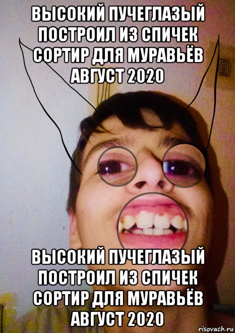 высокий пучеглазый построил из спичек сортир для муравьёв август 2020 высокий пучеглазый построил из спичек сортир для муравьёв август 2020