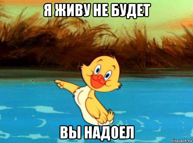 я живу не будет вы надоел