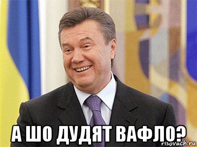  а шо дудят вафло?, Мем Янукович