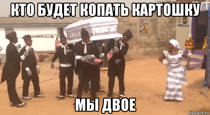 кто будет копать картошку мы двое