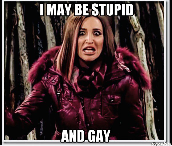 i may be stupid and gay, Мем Бузова