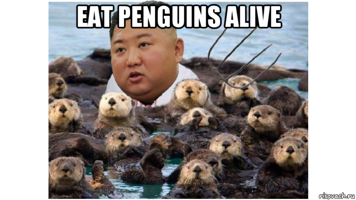 eat penguins alive , Мем Кім Чен Ин