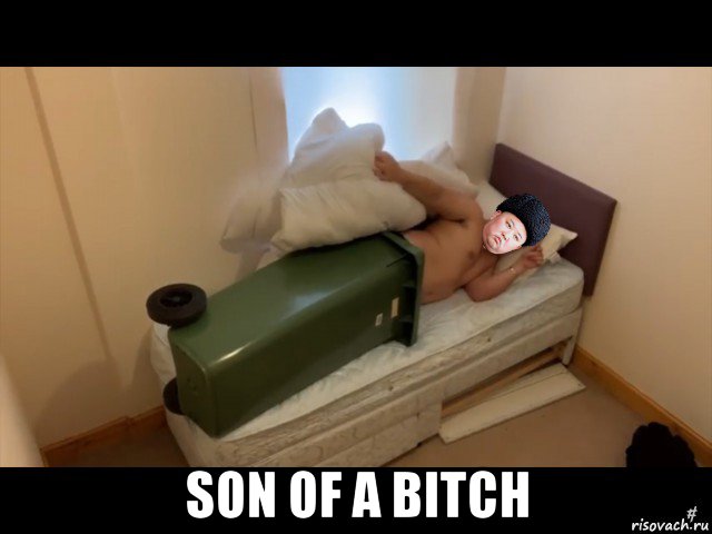  son of a bitch, Мем Kim Jong Un garbage bin