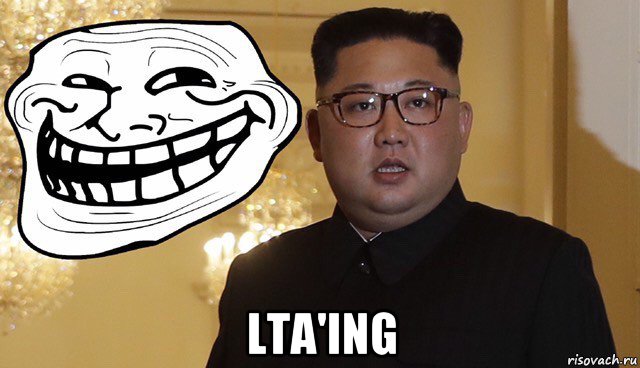  lta'ing, Мем Kim Jong Un troll mark