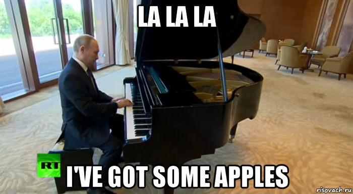 la la la i've got some apples, Мем Путин