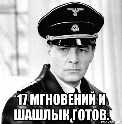  17 мгновений и шашлык готов., Мем Штирлиц 12