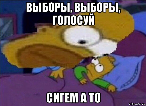 выборы, выборы, голосуй сигем а то