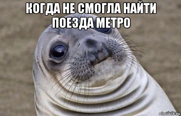 когда не смогла найти поезда метро 