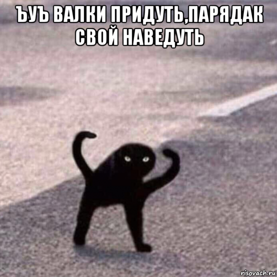 ъуъ валки придуть,парядак свой наведуть 