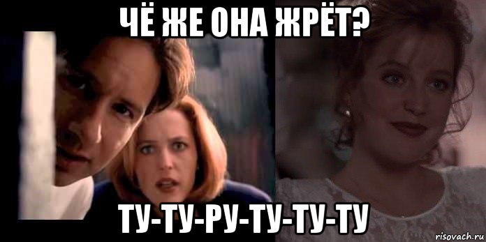 чё же она жрёт? ту-ту-ру-ту-ту-ту, Мем X-files