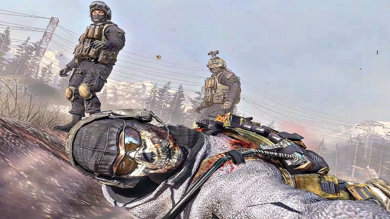Шаблон Call of Duty Modern Warfare 2 Роуч и Гоуст - Рисовач .Ру.