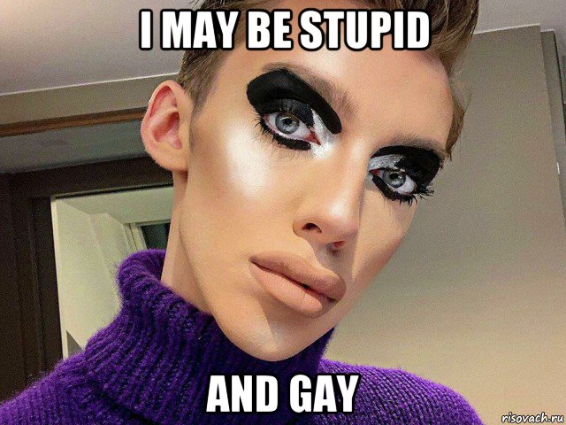 i may be stupid and gay, Мем Андрей петров