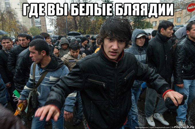 где вы белые бляядии , Мем Аул