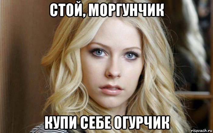стой, моргунчик купи себе огурчик