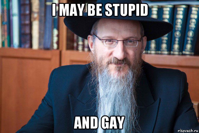 i may be stupid and gay, Мем Берл Лазар
