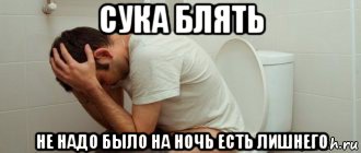 сука блять не надо было на ночь есть лишнего, Мем Человек на Толчке