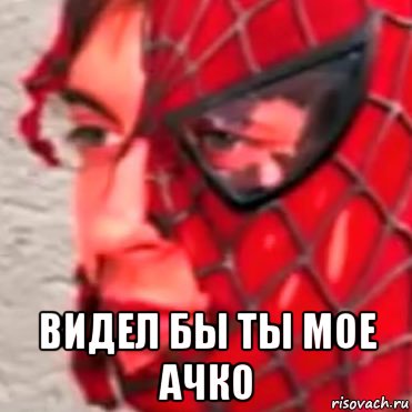  видел бы ты мое ачко, Мем Человек паук