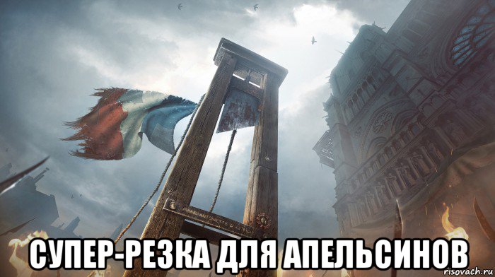  супер-резка для апельсинов, Мем Французская демократия