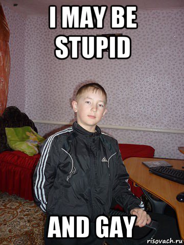 i may be stupid and gay, Мем G