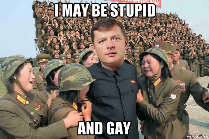 i may be stupid and gay, Мем Ляшко