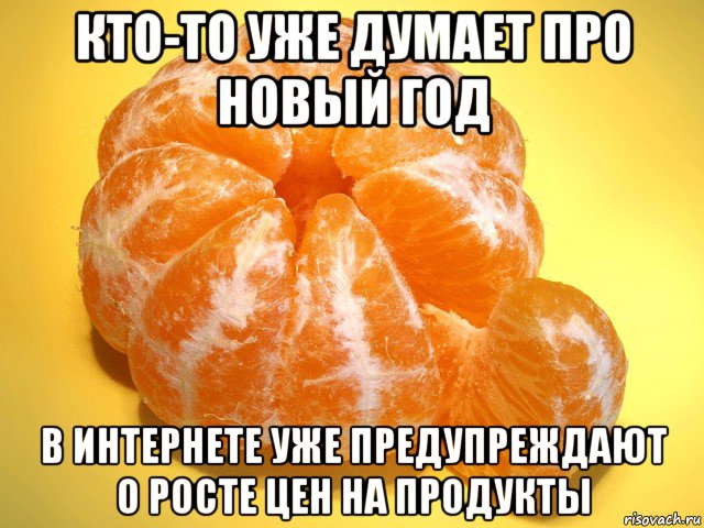 кто-то уже думает про новый год в интернете уже предупреждают о росте цен на продукты