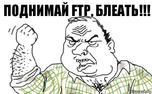 ПОДНИМАЙ FTP, БЛЕАТЬ!!!, Комикс Мужик блеать