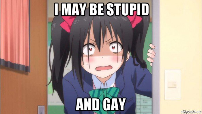i may be stupid and gay, Мем Нико в шоке