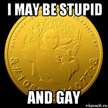 i may be stupid and gay, Мем Новая монета