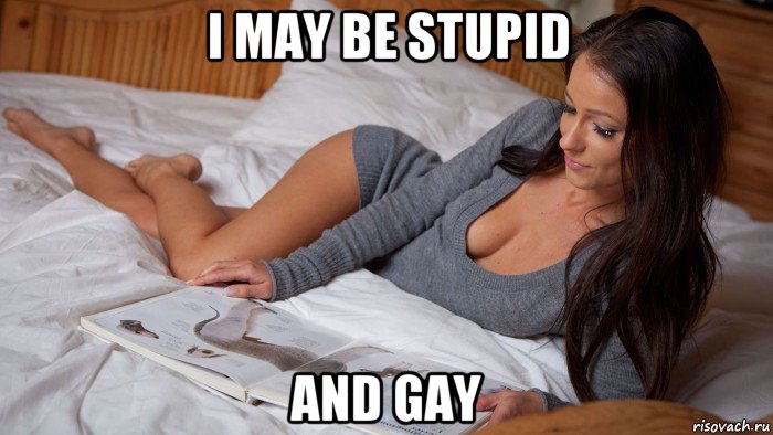 i may be stupid and gay, Мем Оля смотрит