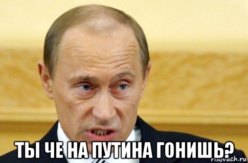  ты че на путина гонишь?