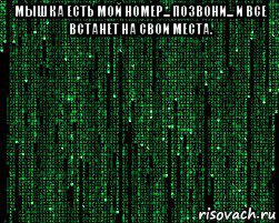 мышка есть мой номер... позвони... и все встанет на свои места. , Мем Retro