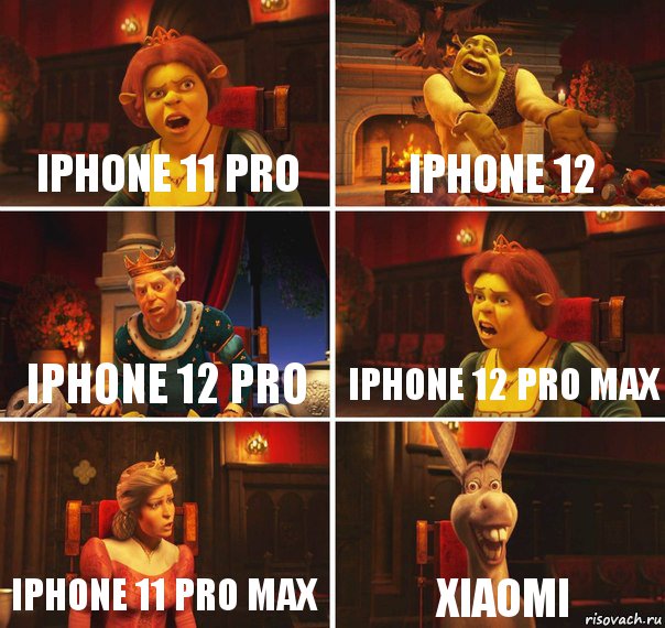 iPhone 11 Pro iPhone 12 iPhone 12 Pro iPhone 12 pro Max iPhone 11 Pro Max Xiaomi, Комикс  Шрек Фиона Гарольд Осел