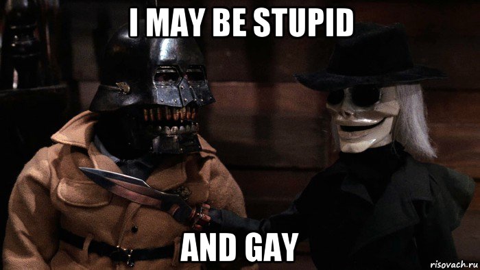 i may be stupid and gay, Мем Torch and Blade