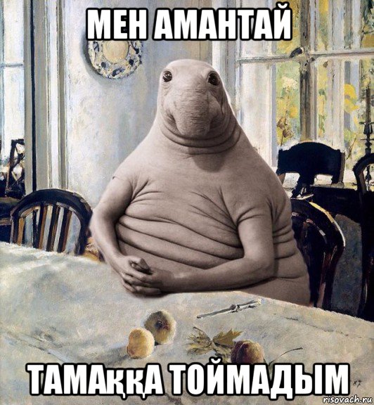 мен амантай тамаққа тоймадым