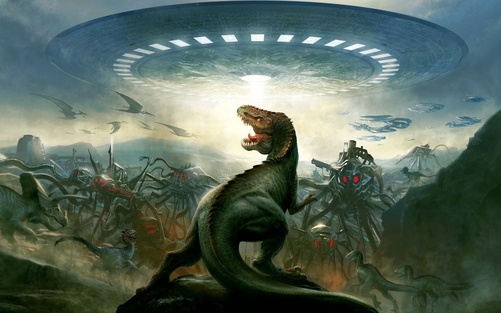 UFO - Flying Saucer Type - Prehistorical шаблон