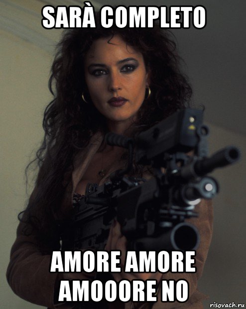 sarà completo amore amore amooore no, Мем Monica