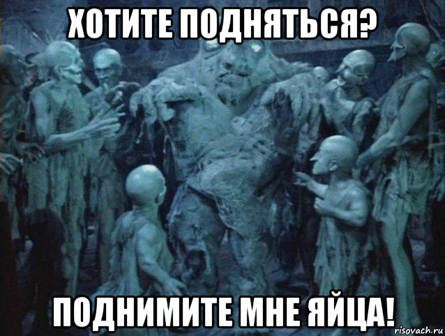 хотите подняться? поднимите мне яйца!, Мем подымите мне хуй